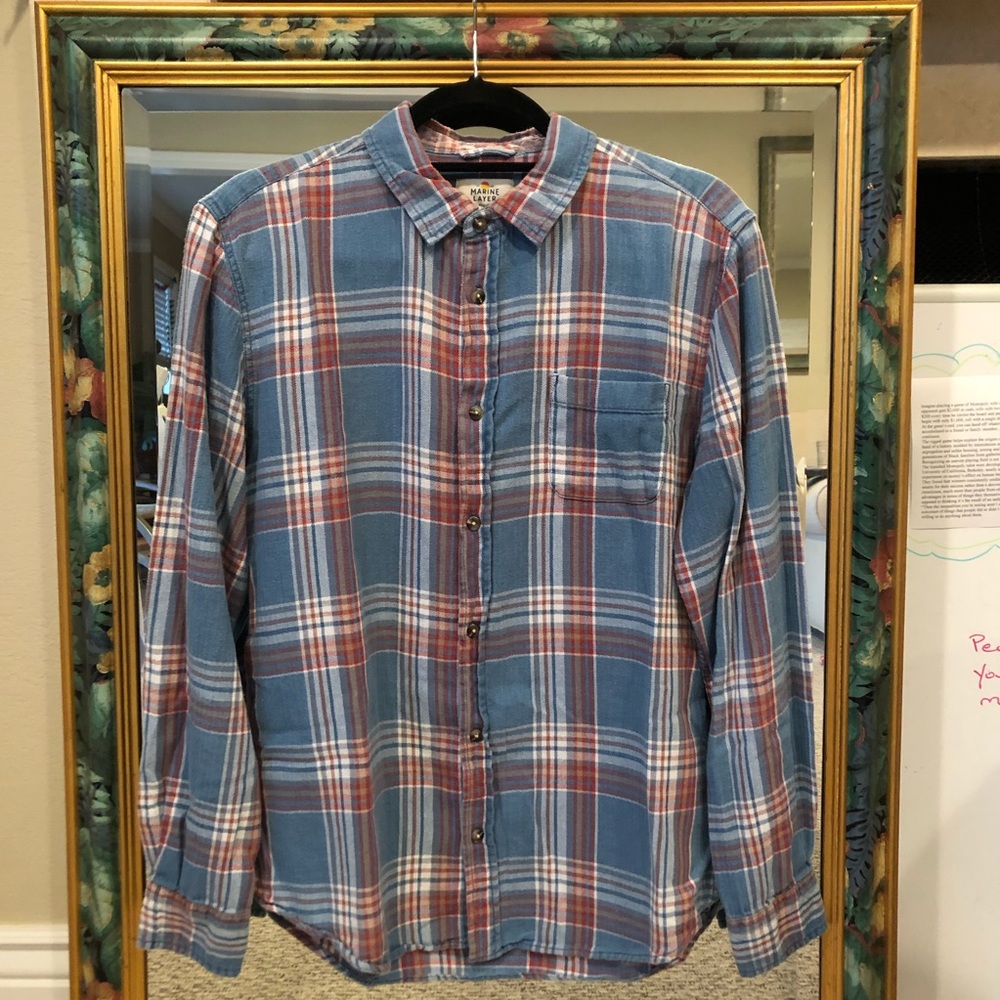 Marine Layer Twill Button Down